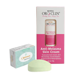 RETINA OROCLIN Anti-Melasma Skin Cream 30gm & Optimum Medicated Soap 100gm